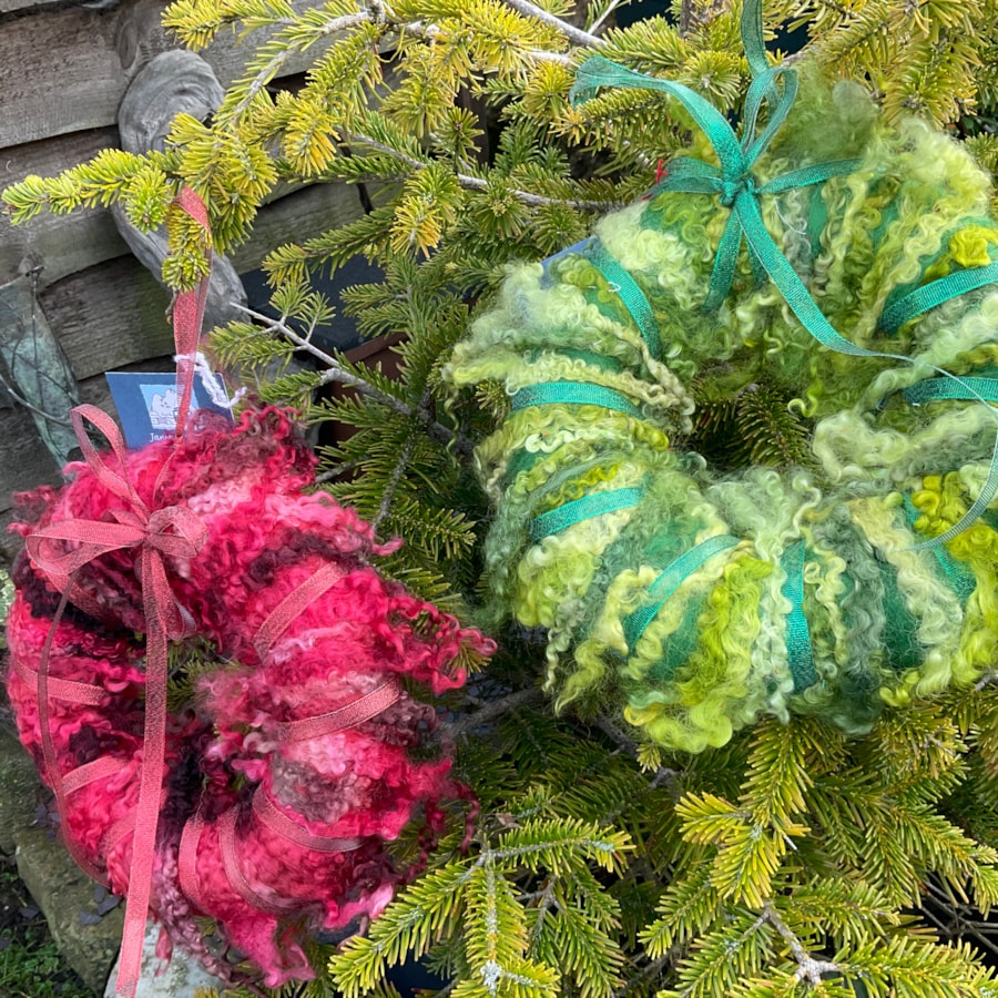 Christmas wreath making
