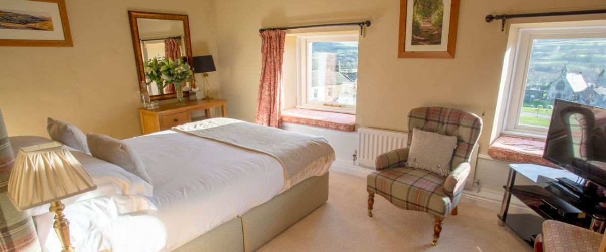 The Harkerside bedroom is on the top floor of the Burgone