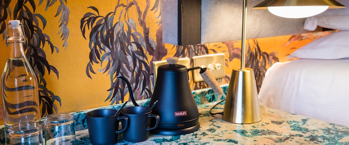 The Grinton bedroom features a double bed and is perfect for a cosy North Yorkshire stay on the moors